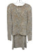Marie Oliver Size XS Beige & Gray Polyamide Blend Knit Fuzzy Midi Skirt Set Beige & Gray / XS