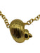 Lisi Lerch Gold Tone 18k Gold Plated Shell Pendant Chain Lobster Clasp Necklace Gold Tone