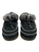 Ugg Shoe Size EST 8 Black & Gray Leather Upper Suede Shearling Lined Booties Black & Gray / EST 8