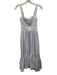 Ramy Brook Size S Blue & White Viscose & Polyamide Sleeveless Stripe Midi Dress Blue & White / S