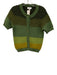 Allison Size S Green Viscose & Polyester Short Sleeve Knit Button Up Cardigan Green / S