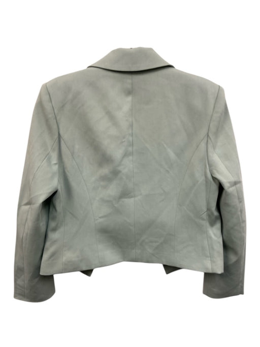 The Noli Shop Mint Green Polyester Open Blazer Tank Double Breasted Jacket Set Mint Green / S