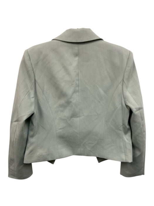 The Noli Shop Mint Green Polyester Open Blazer Tank Double Breasted Jacket Set Mint Green / S