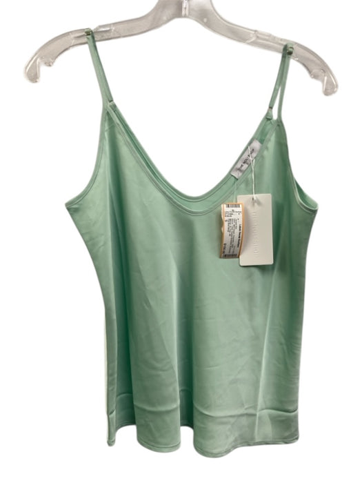 The Noli Shop Mint Green Polyester Open Blazer Tank Double Breasted Jacket Set Mint Green / S
