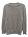 Naadam Size L Grey & Yellow Cashmere Embroidered Paw Print Crew Neck Sweater Grey & Yellow / L