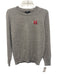Naadam Size L Grey & Yellow Cashmere Embroidered Patch Crew Neck Sweater Grey & Yellow / L
