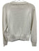 Mestiza New York Size Small White & Gold Cotton Long Sleeve Bow Sequin Sweater White & Gold / Small