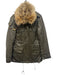 SAM Size M Taupe Gray Cotton Blend PU Coating Snap Button & Zip Front Jacket Taupe Gray / M