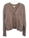 Roller Rabbit Size S Dusty Pink Alpaca Blend Ribbed Knit Button Front Sweater Dusty Pink / S