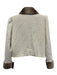 Emily McCarthy Size Est S Cream White & Brown Polyester Tweed Crop Jacket Cream White & Brown / Est S