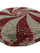 Red, White & Gold Metal Rhinestone Embellished Peppermint Minaudiere Bag Red, White & Gold