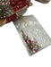 Red, White & Gold Metal Rhinestone Embellished Peppermint Minaudiere Bag Red, White & Gold