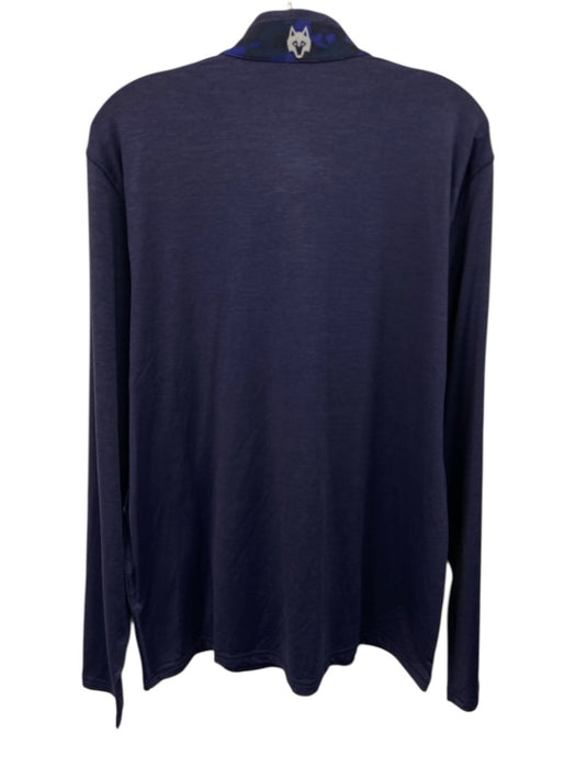 Greyson NWT Size L Purple Nylon Heathered Quarter Zip Men's Long Sleeve Shirt Purple / L