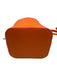 Colores Collective Orange Leather Leather Crossbody Strap Drawstring Bucket Bag Orange / Small