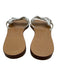 Sarah Flint Shoe Size 40 White Leather open toe Bow Detail Cut Out Slide Sandals White / 40