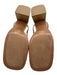 Bibi Lou Shoe Size 39 Beige Leather & Straw Square Toe Horse Bit Slingback Pumps Beige / 39