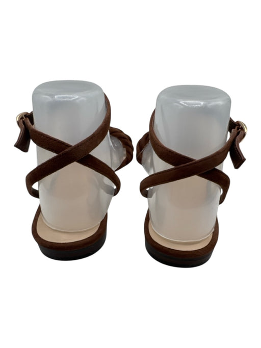 Tuckernuck Shoe Size 9 Dark Brown Leather Upper open toe Braided Sandals Dark Brown / 9