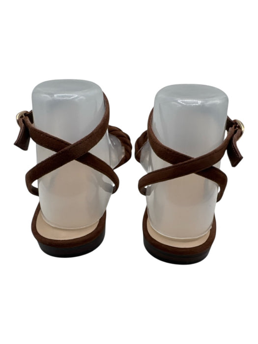 Tuckernuck Shoe Size 9 Dark Brown Leather Upper open toe Braided Sandals Dark Brown / 9