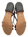 Tuckernuck Shoe Size 9 Dark Brown Leather Upper open toe Braided Sandals Dark Brown / 9