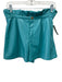 Emily McCarthy Size XS Teal Blue Polyester Elastic Waist High Rise Ruffle Shorts Teal Blue / XS
