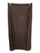 Kourt Size Small Brown Nylon Blend Elastic Waist Mesh Sheer Midi Skirt Brown / Small