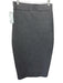 Milly Size Small Gray Viscose Blend Elastic Waist Heathered Side Slit Midi Skirt Gray / Small
