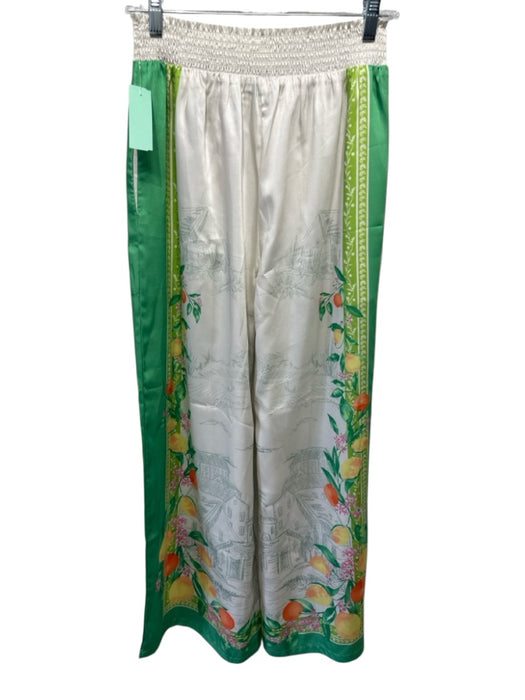 Current Air Size XS/S Green, White, Yellow Polyester Elastic Waist Tank Pant Set Green, White, Yellow / XS/S