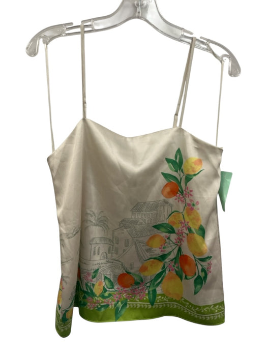 Current Air Size XS/S Green, White, Yellow Polyester Elastic Waist Tank Pant Set Green, White, Yellow / XS/S