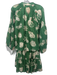Olivia James Size Small Green, Beige, Brown Cotton Smocked Waist Band Skirt Set Green, Beige, Brown / Small