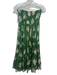 Olivia James Size Small Green, Beige, Brown Cotton Smocked Waist Band Skirt Set Green, Beige, Brown / Small