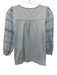 Tyler Boe Size XS Light Blue Cotton Blend Long Sleeve Crochet Lace Top Light Blue / XS