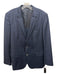 Boss Navy Virgin Wool Plaid 2 Button Men's Blazer 44r