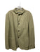 John Varvatos AS IS Size 54 Olive Green Cotton Solid 3 Button Men's Jacket 54