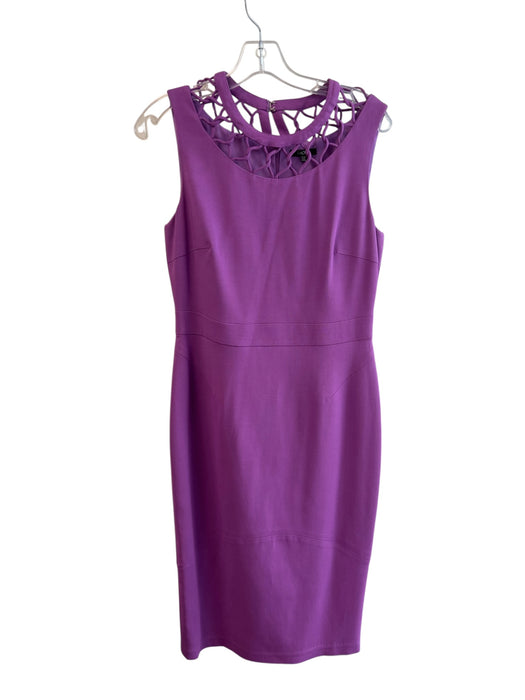 Raoul Size 6 Purple Viscose Sleeveless High Neck Crochet detail Dress Purple / 6
