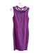 Raoul Size 6 Purple Viscose Sleeveless High Neck Crochet detail Dress Purple / 6