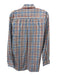 Peter Millar Size M Orange & Blue Cotton Plaid Button Up Men's Long Sleeve Shirt Orange & Blue / M