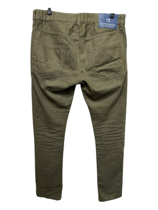 Scotch & Soda Size 31 Green Cotton Blend Solid Jean Men's Pants Green / 31