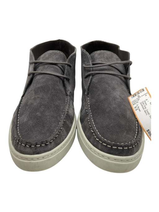 G. Brown Shoe Size 9.5 Dark Gray Suede Solid Lace Up Men's Shoes Dark Gray / 9.5