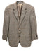 Peter Millar AS IS Brown & Blue Linen Blend Plaid 2 Button Men's Blazer Brown & Blue / Est L