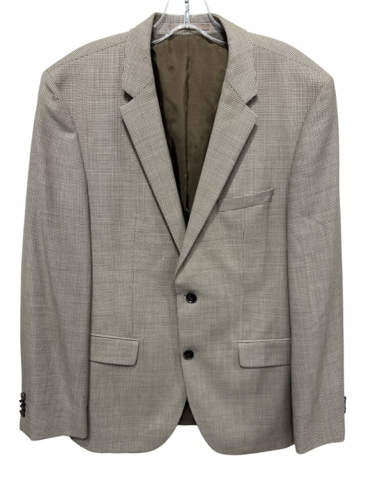 Boss Brown & Tan Wool 2 Button Men's Blazer Brown & Tan / 40R