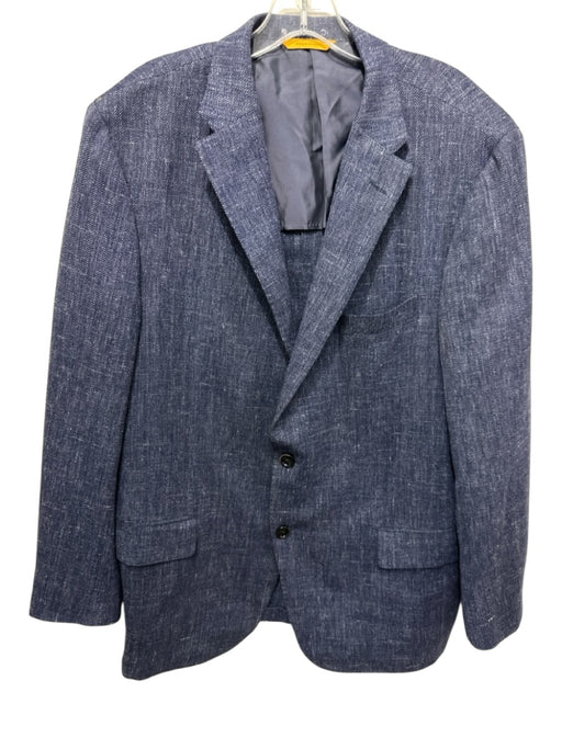 Hickey Freeman Blue Wool 2 Button Men's Blazer Blue / 44r