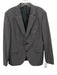 Boss Gray Wool Solid 2 Button Men's Blazer Gray / 40s