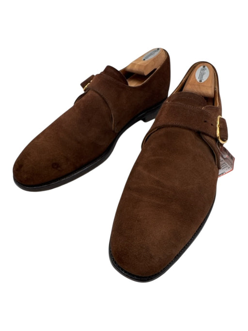 Cheaney Shoe Size 9.5 Brown Suede Solid Buckle Detail Men's Shoes Brown / 9.5