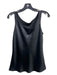 Lafayette Size 2 Black Silk Sleeveless Camisole Top Black / 2