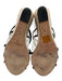 Alexandre Birman Shoe Size 39.5 Cream, Black, Brown Leather & Suede Sandals Cream, Black, Brown / 39.5
