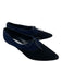 Manolo Blahnik Shoe Size 38.5 Navy & Black Suede Oxford lace up Loafers Navy & Black / 38.5