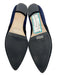 Manolo Blahnik Shoe Size 38.5 Navy & Black Suede Oxford lace up Loafers Navy & Black / 38.5