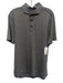 Lululemon Size Est M Dark Gray Synthetic Heathered Athletic Polo Short Sleeve Dark Gray / Est M