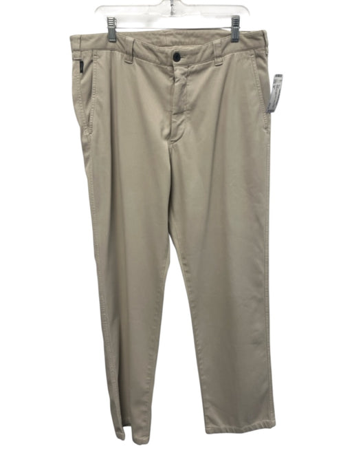 Armani Size 36 Beige Cotton Blend Ribbed Khaki Men's Pants Beige / 36