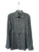 Tom Ford Size 15 Gray Cotton Cheetah Button Down Men's Long Sleeve Shirt 15